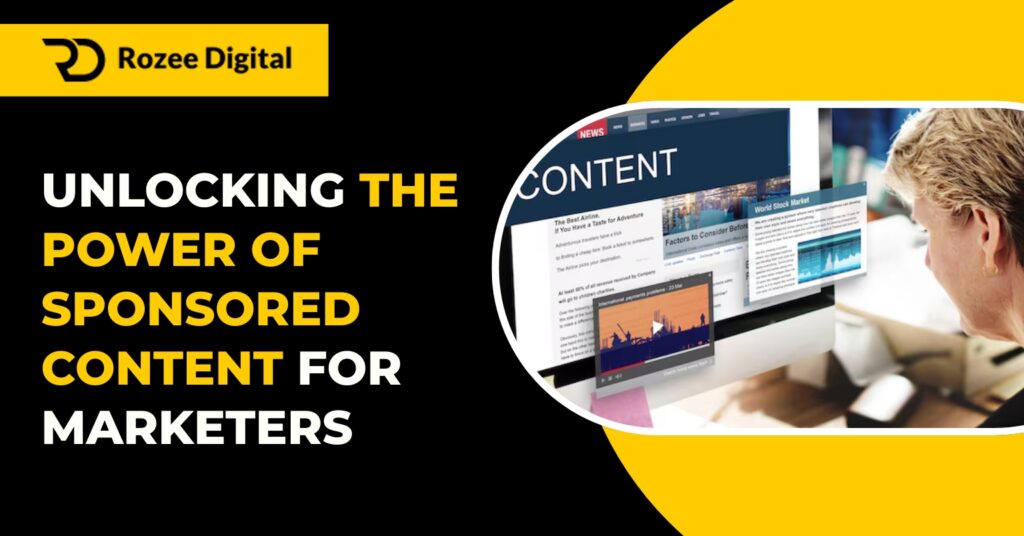 Sponsored Content for Marketers