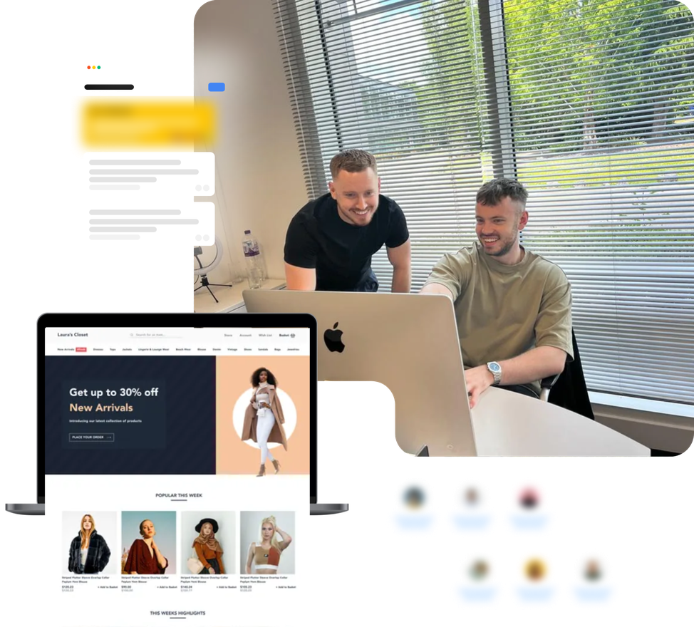 Tom Rozee and the Rozee Digital team in the office — Google Ads agency London