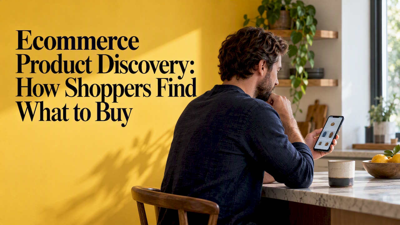 Shopper browsing an online store at home
